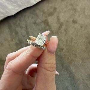 Elegant Gold and Silver Women's Ring Set